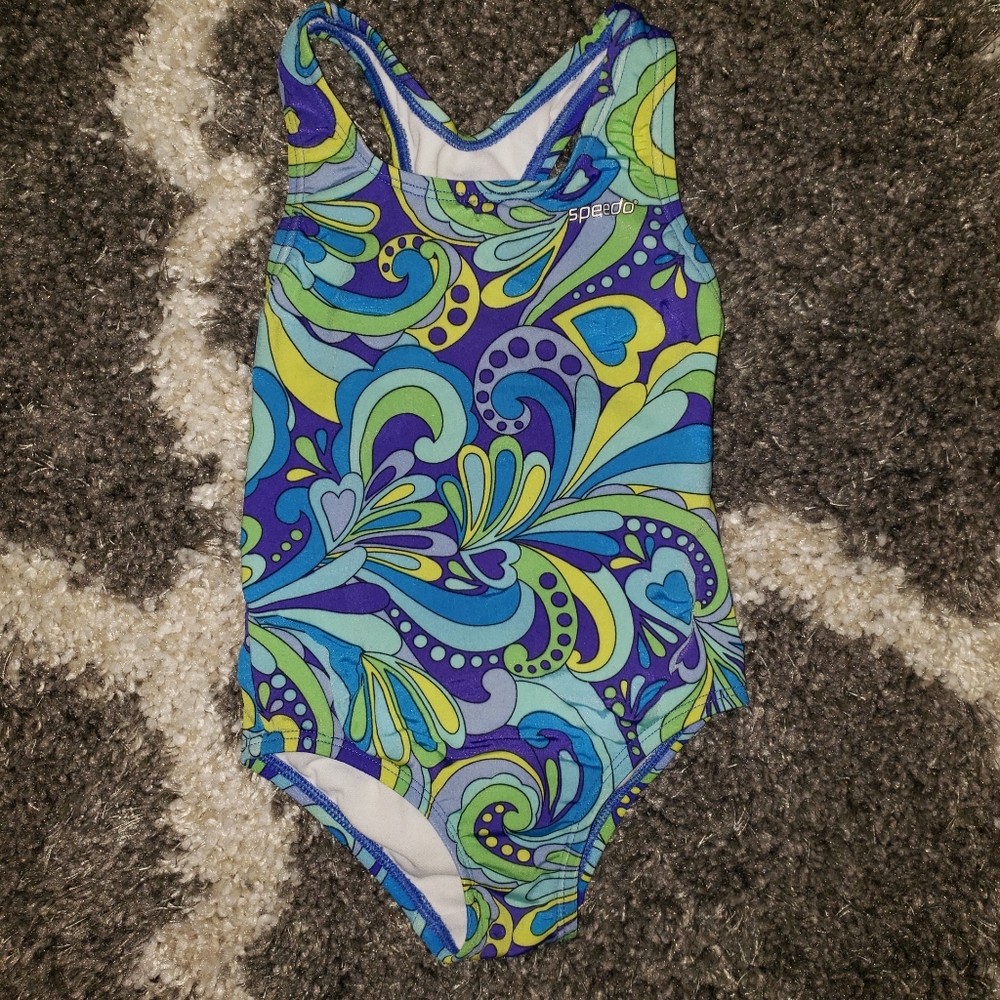 Girls swim suit, 4T, speedo, one piece
